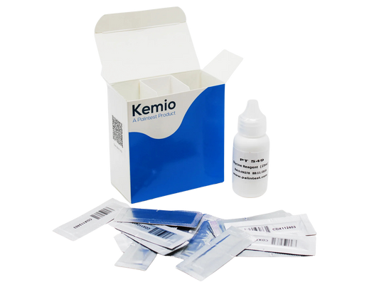 Kemio Chlorine Dioxide Starter Pack of 100 Sensors 0-50mg/l with Glycine Reagent Bottle