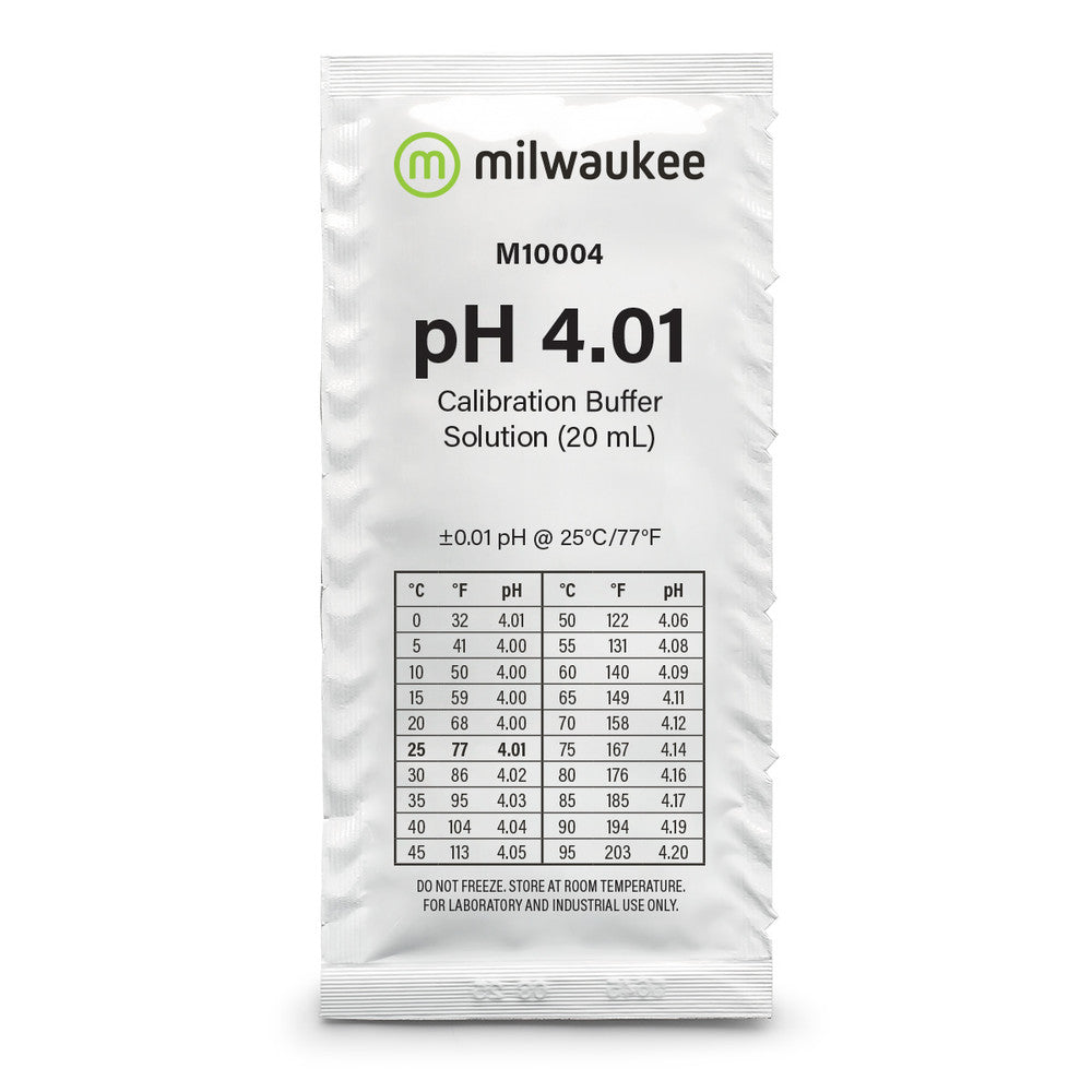 Milwaukee pH 4.01 Buffer 20ml Sachet