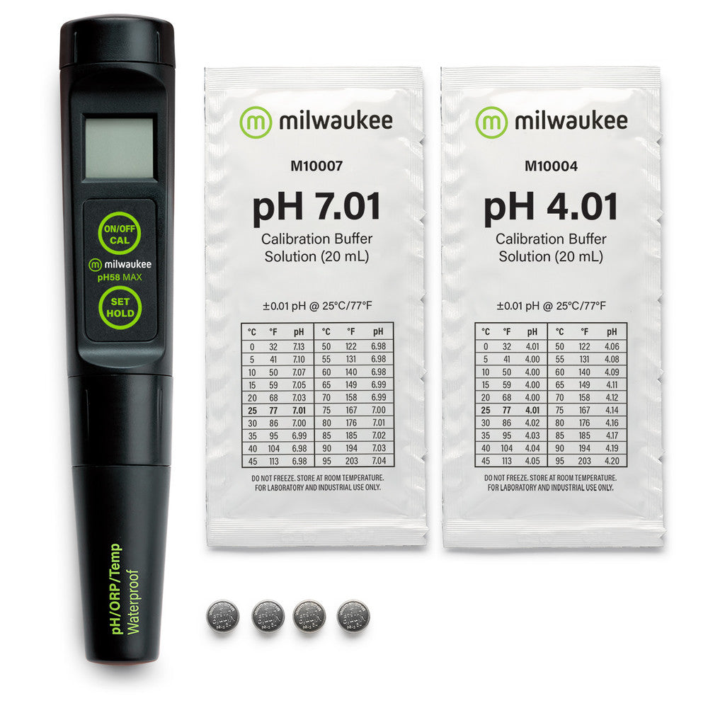 Milwaukee MAX Waterproof 3-in-1 pH/ORP/Temp Tester with Replaceable Probe